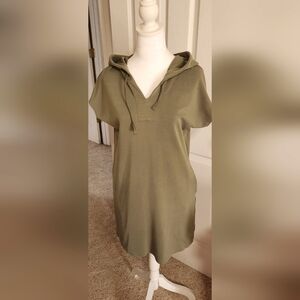 Magaschoni hoodie Olive  Stretchy Dress Sz S